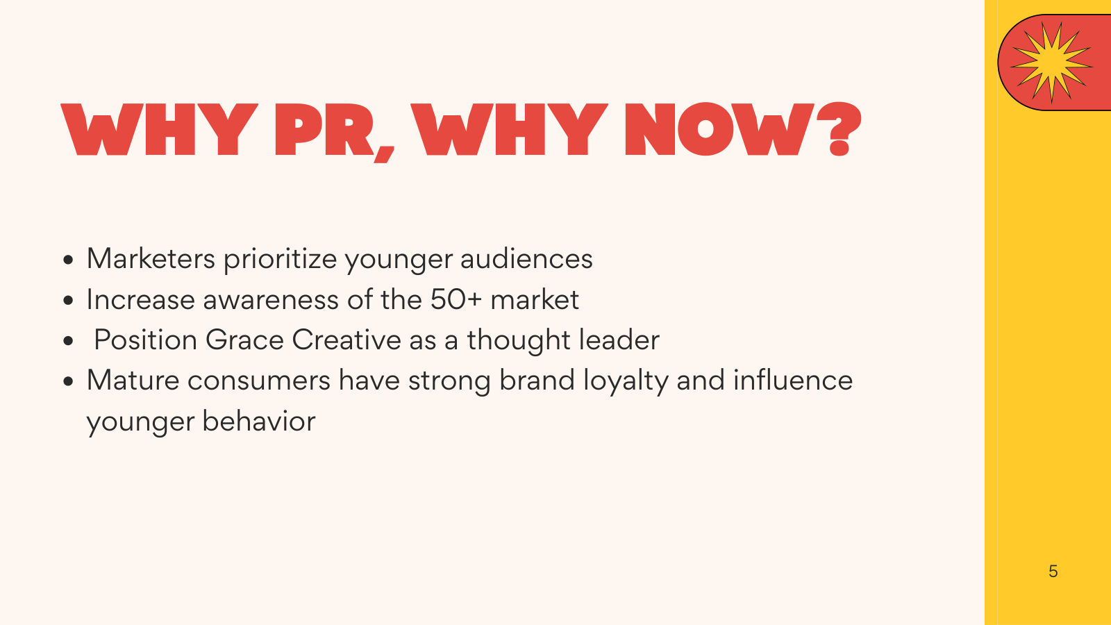 Grace Creative — Solaris PR, slide 5 of 38.